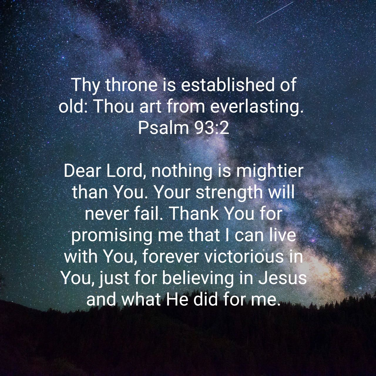 Psalm 93:2 Prayer – Praises & Phrases