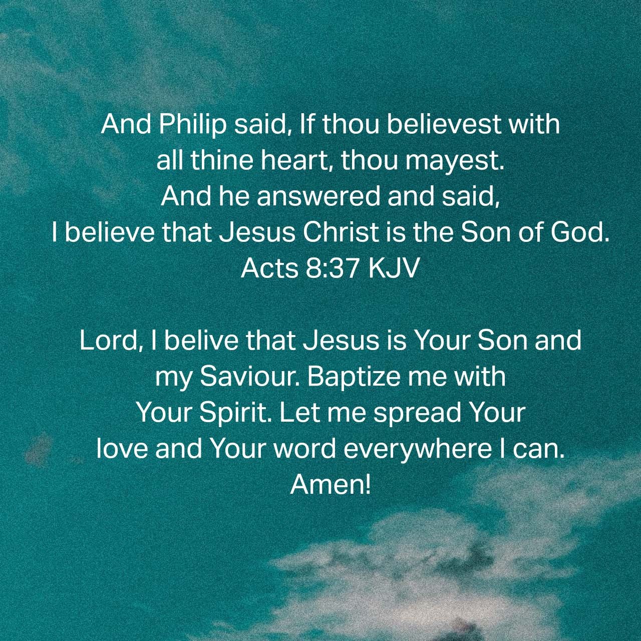 ‭Acts‬ ‭8:37‬ ‭Prayer | Praises & Phrases