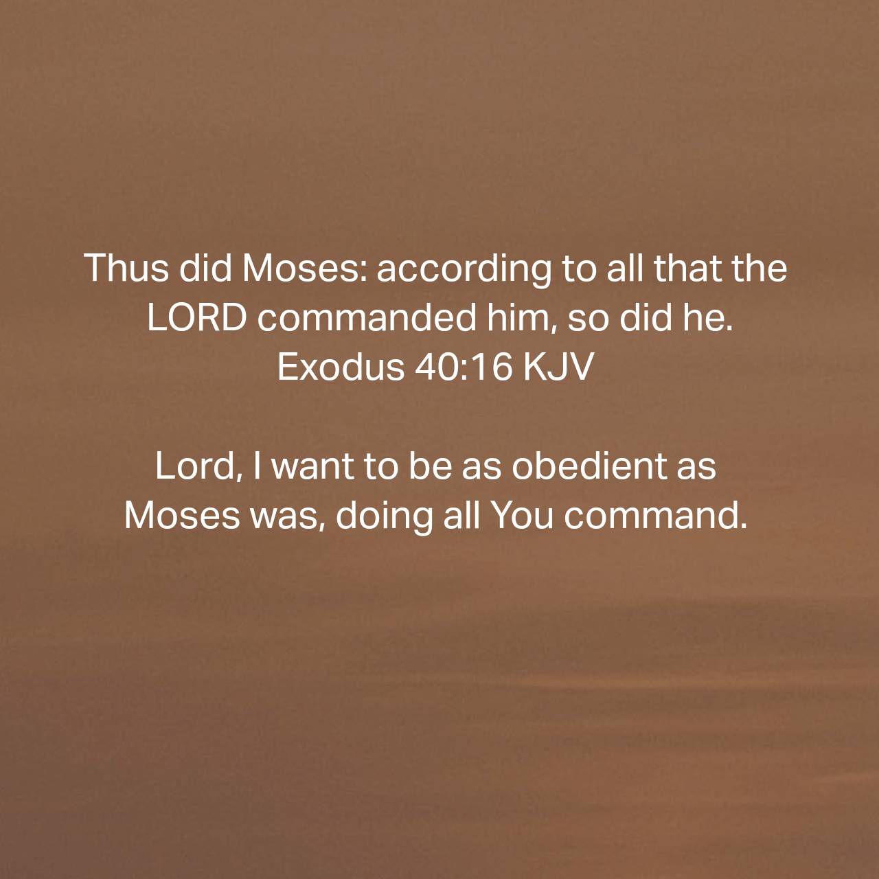 Exodus 40 16 Prayer Praises Phrases