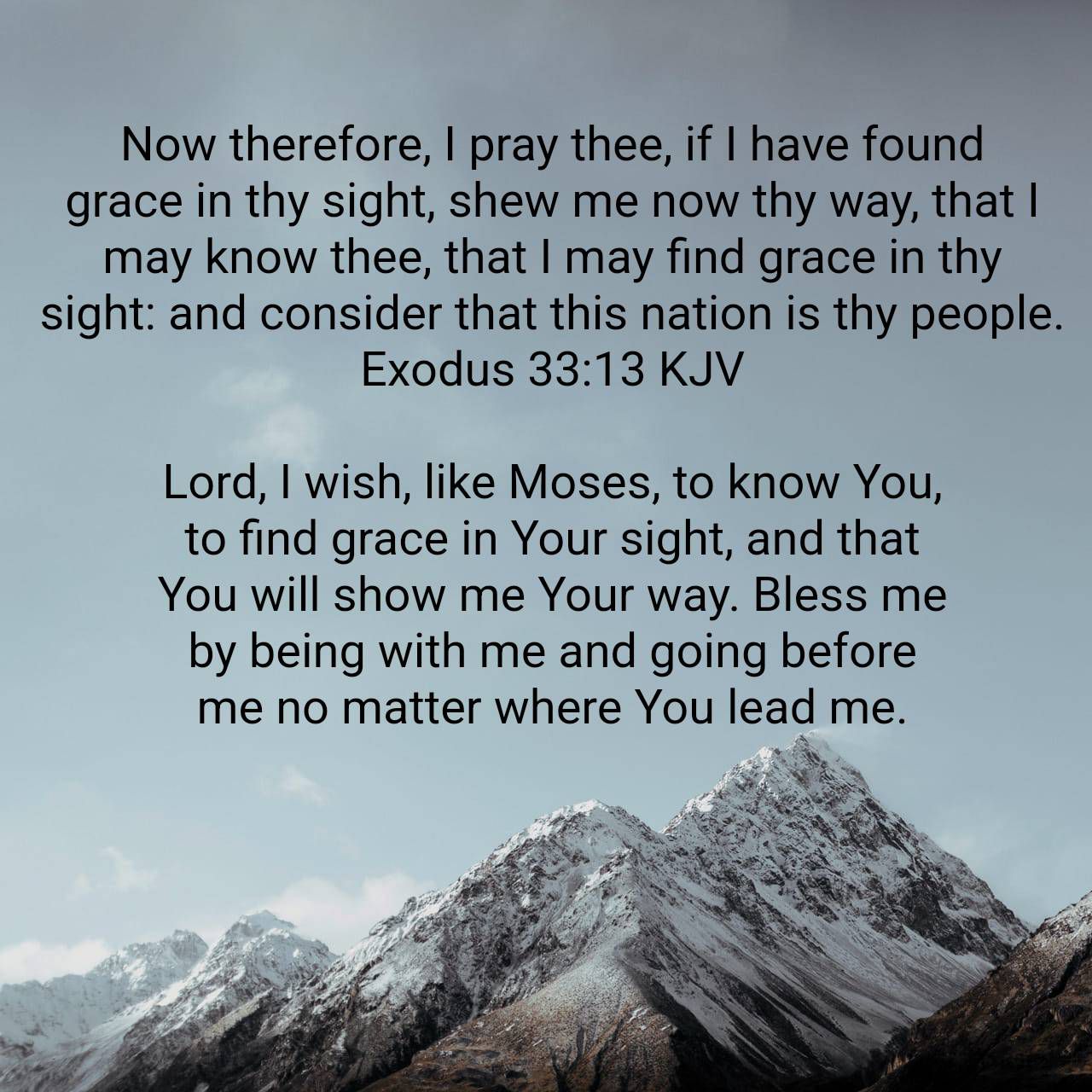 Exodus 33 13 Prayer Praises Phrases